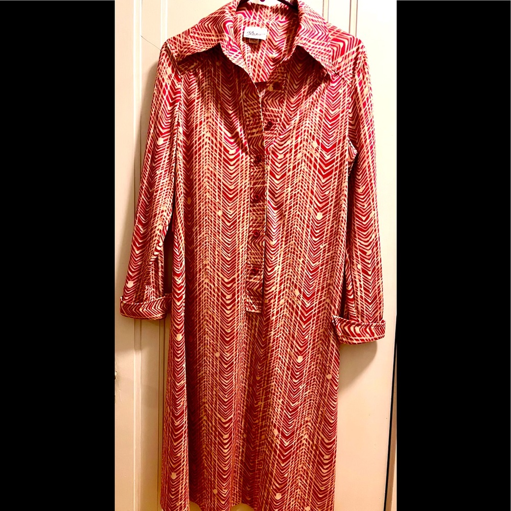 1970’s vintage printed summer/print dress. Union made.